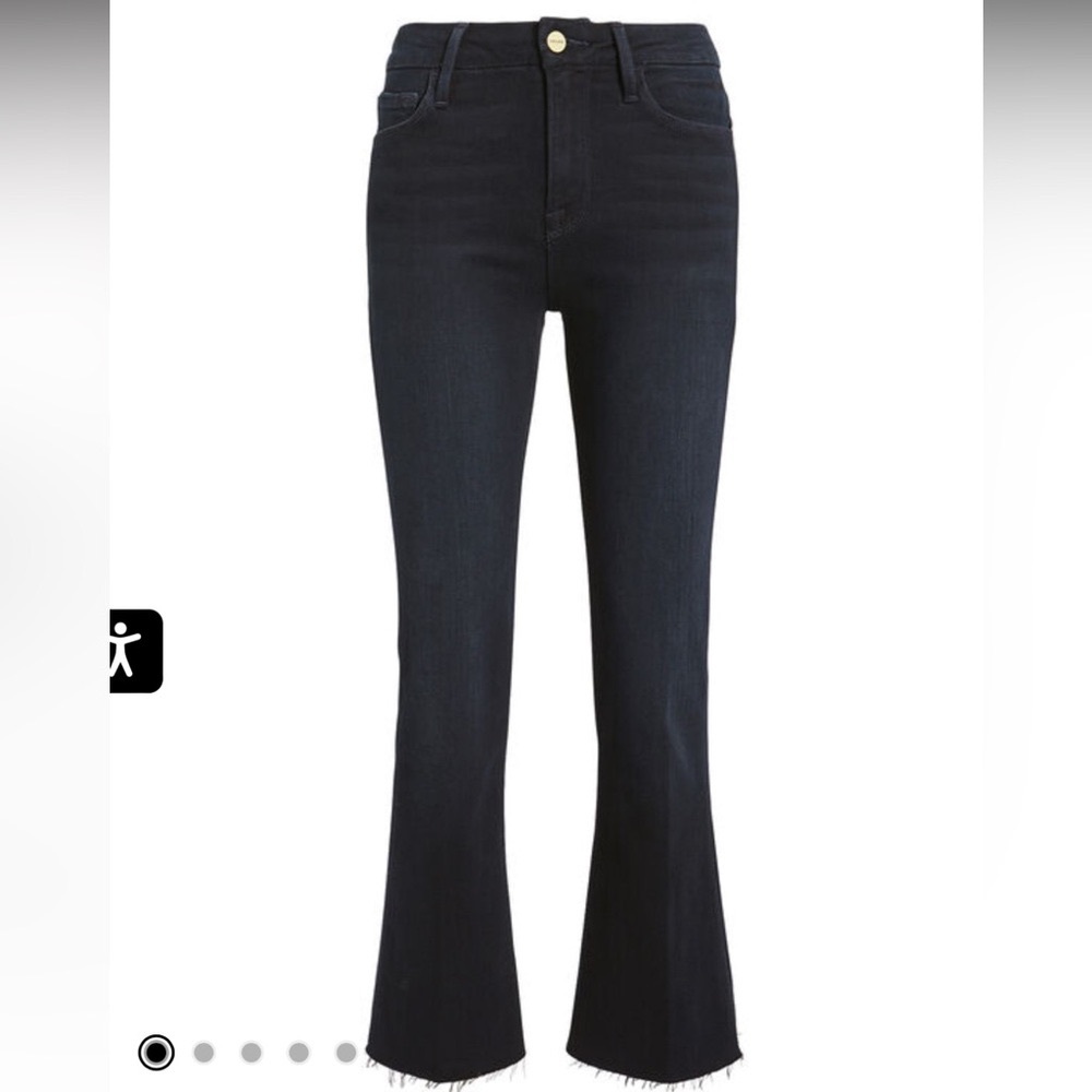 FRAME Le Crop Mini Boot Raw Edge Sz 27